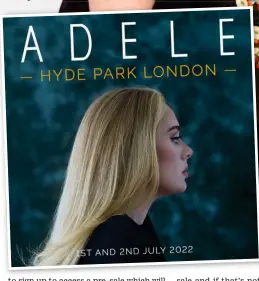  ?? ?? Social media tease: How she revealed the Hyde Park dates on Instagram