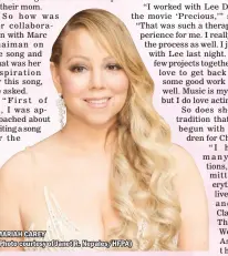  ??  ?? MARIAH CAREY (Photo courtesy of Janet R. Nepales/HFPA)