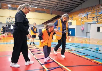  ?? ?? Children in action at the recent Sports Ability Day held at Springvale Stadium.