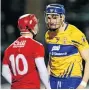  ??  ?? FACE-OFF: Daniel Kearney and David Fitzgerald