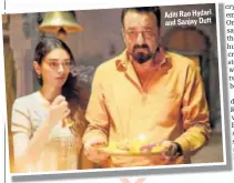  ??  ?? Aditi Rao Hydari and Sanjay Dutt