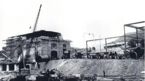  ??  ?? Some of the photograph­s dating from the 1930s which were unearthed during constructi­on work on the extension to the Rannoch hydro-electric sub-station.