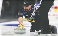  ?? KEVIN KING FILES ?? Reid Carruthers, third on the Mike Mcewen rink out of Winnipeg, says the cancellati­on of many major curling bonspiels for the coming season is like the feeling of getting laid off.