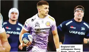  ??  ?? England U20 colleagues: Henry Slade, above, and Jack Nowell