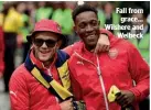  ??  ?? Fall from grace… Wilshere and Welbeck