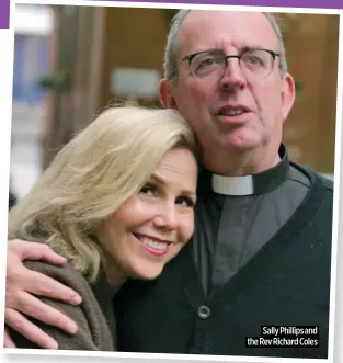  ?? ?? Sally Phillips and the Rev Richard Coles