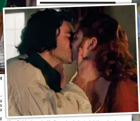  ??  ?? Kiss: Poldark and wife Demelza in last night’s episode