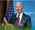  ?? FOTO: DPA ?? US-Präsident Joe Biden will die Klimaziele verschärfe­n.