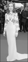  ?? PROVIDED TO CHINA DAILY ?? Huppert on the red carpet of the Cannes Film Festival in May.