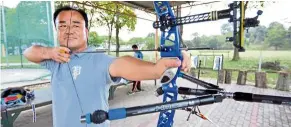  ??  ?? He knows the feeling: Archery coach Lee Jae-hyung hopes his charges get to compete in Bangkok and Paris next year.