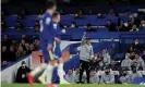  ?? Peter Cziborra/Action Images/Reuters ?? Thomas Tuchel said Chelsea were ‘punished again’ for failing to put the game to bed. Photograph: