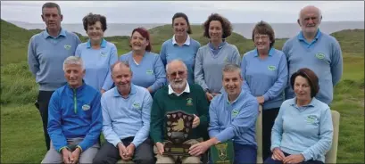  ??  ?? The Castlegreg­ory team that won the Nines of Kerry Shield