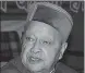  ??  ?? Virbhadra Singh