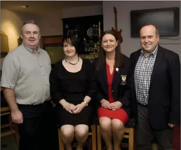  ??  ?? Ken and Bernie Redmond with Caroline Brown and Alex Sheehan.