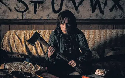  ??  ?? Winona Ryder stars in Stranger Things as Joyce Byers, whose 12-year-old son goes missing.