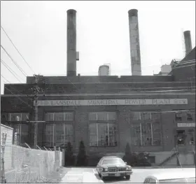  ?? PHOTO COURTESY OF LANSDALE HISTORICAL SOCIETY ?? The former Lansdale Municipal Power Plant near Third and Richardson streets.