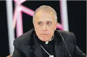  ?? [AP FILE PHOTO] ?? In this Nov. 15, 2016, photo, Cardinal Daniel DiNardo of the Archdioces­e of Galveston-Houston, the newly-elected president of the United States Conference of Catholic Bishops, speaks at a news conference at the USCCB’s annual fall meeting in Baltimore.