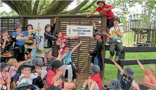  ??  ?? Reporoa School will each receive an environmen­tally focused outdoor education area for students to explore thanks to the Treemendou­s School Makeover programme.