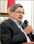  ??  ?? India's External Affairs Minister S.M Krishna addressing a news conference in Colombo. Pic Indika Handuwala