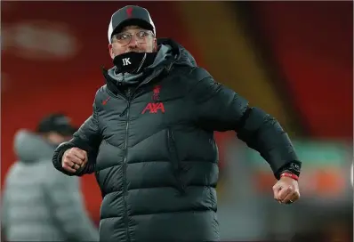  ??  ?? Liverpool coach Jurgen Klopp disagreed with Tottenham manager Jose Mourinho's assessment of Wednesday night clash at Anfield