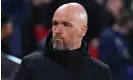  ?? ?? Erik ten Hag believes bad luck has been a factor behind Manchester United’s lack of progress. Photograph: Adam Davy/PA