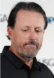  ?? BOSTON HERALD FILE PHOTO ?? Phil Mickelson, pictured, and Bryson DeChambeau were among 11 players who originally filed an antitrust lawsuit in August.