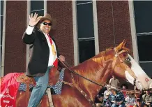  ??  ?? “Today really is a day for all of us to celebrate and to really celebrate community,” said Mayor Naheed Nenshi, who has noticed a more upbeat mood in the city after a tough couple of years.