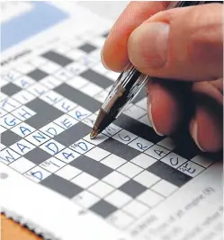  ?? Picture: PA. ?? Puzzling could make your brain sharper in later life, new research suggests.