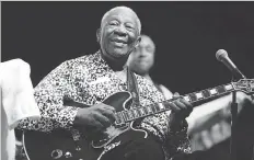  ?? OWEN SWEENEY/THE ASSOCIATED PRESS ?? Legendary bluesman B.B. King plays his beloved Gibson Lucille during a concert in 2013.