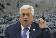 ?? Reuters ?? Palestinia­n President Mahmoud Abbas is back in the limelight over conflictin­g media reports of an event he attended