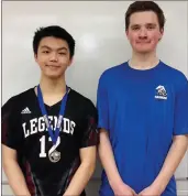  ??  ?? SWAC Senior Boys: 1. Frank Chou (Fox Valley); 2. Garrett Mitchell (Frontier)