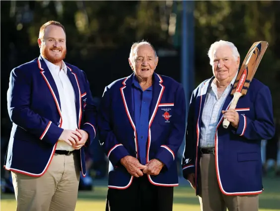  ??  ?? Mudgeeraba Nerang Cricket Club will rename three ovals after Russell Kurz deceased), Arthur Auld and Charlie Veivers. Photo: Scott Powick Newscorp