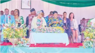  ?? Photo: State House ?? Nigeria’s First Lady, Senator Oluremi Tinubu, CON and her Zimbabwean counterpar­t Dr Auxillia Mnanagwa in Victoria Falls Zimbabwe at the commemorat­ion of the 2023 World AIDS day in Abuja yesterday