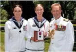  ?? (Australian Navy) ?? ■ The Chief of the Australian Navy presented ‘Teddy’ Sheean’s Victoria Cross to his family on 1 December 2020 at an event attended by members of his family, including two female sailors who were then serving in the Australian Navy.
