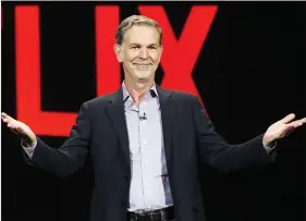  ??  ?? Reed Hastings, CEO of Netflix.