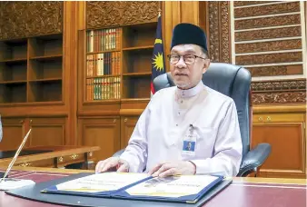  ?? — Bernama photo ?? Anwar finally becoming a Prime Minister of Malaysia is a dream come true for many people.