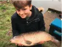  ??  ?? Harry King 12lb common carp, Barford Lakes, maggots