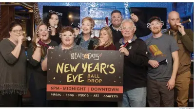  ?? SUBMITTED ?? The first New Year’s Eve Bash, hosted by Searcy Beats & Eats, will begin at 6 p.m. Dec. 31 and conclude at 12:30 a.m. Jan. 1 at the Main Street landing in Searcy. Pictured inside Think Idea Studio, where a VIP party will be held, are, from left, Dixie...