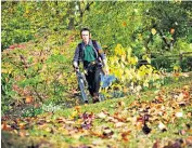  ??  ?? WHAT A RACKET Leaf blowers, left, disturb animals such as nesting field mice, main