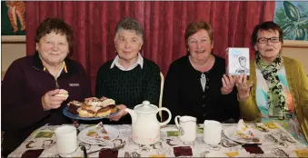  ??  ?? Eileen Fleming, Kate Wilson, Breda Murphy, and Eileen Mulcahy enjoying the Alzheimer’s Tea Morning hosted by Tureencahi­ll Actively Retired Group as part of the Bealtaine Festival.