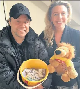  ??  ?? Stephen Graham and his wife, Hannah who are taking part in the Loros Into the Wild event this year