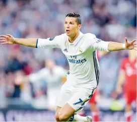  ?? FOTO ?? Cristiano Ronaldo sigue demostrand­o su importanci­a en los momentos claves. Cinco goles ante el Bayern Münich.