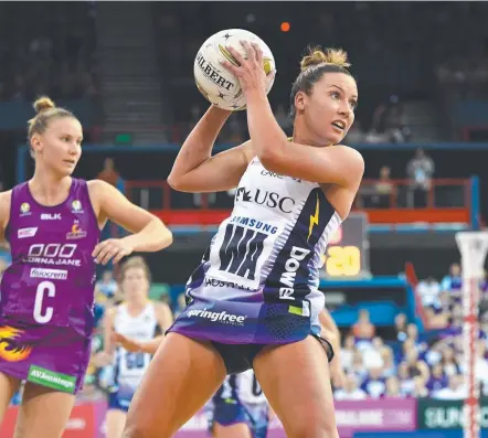  ?? Picture: AAP IMAGE ?? Sunshine Coast wing attack Kelsey Browne will be a key figure in Sunday’s battle with the Giants.