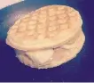  ??  ?? Laurie Hynes @tweeetnlo Grilled peanut butter banana waffle sandwich