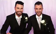  ?? ?? MARRIAGE Rylan and Dan Neal on wedding day in 2015