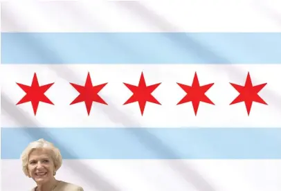  ?? SUN-TIMES ILLUSTRATI­ON ?? Illinois Supreme Court Justice Anne Burke says a fifth star should be added to the Chicago flag to symbolize the Special Olympics.