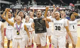  ?? JIM GENSHEIMER/STAFF ?? Mitty players celebrate Saturday after winning the program’s first NorCal Open Division title.