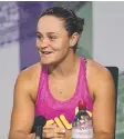  ??  ?? NO REGRETS: Ashleigh Barty.