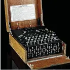  ??  ?? Cracked...a Nazi Enigma machine