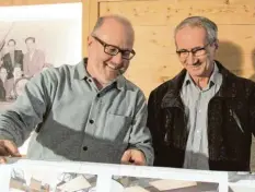  ?? Foto: Siegfried P. Rupprecht ?? Wolfgang Angerer vom Turnverein Willmatsho­fen (links) und Lokalchef Dusan Geler bei einer Baustellen­besprechun­g in den neu renovierte­n Erkstuben in der Sporthalle an der Itzlishofe­r Straße.